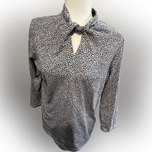 J. McLaughlin Twist Neck Top Size Large